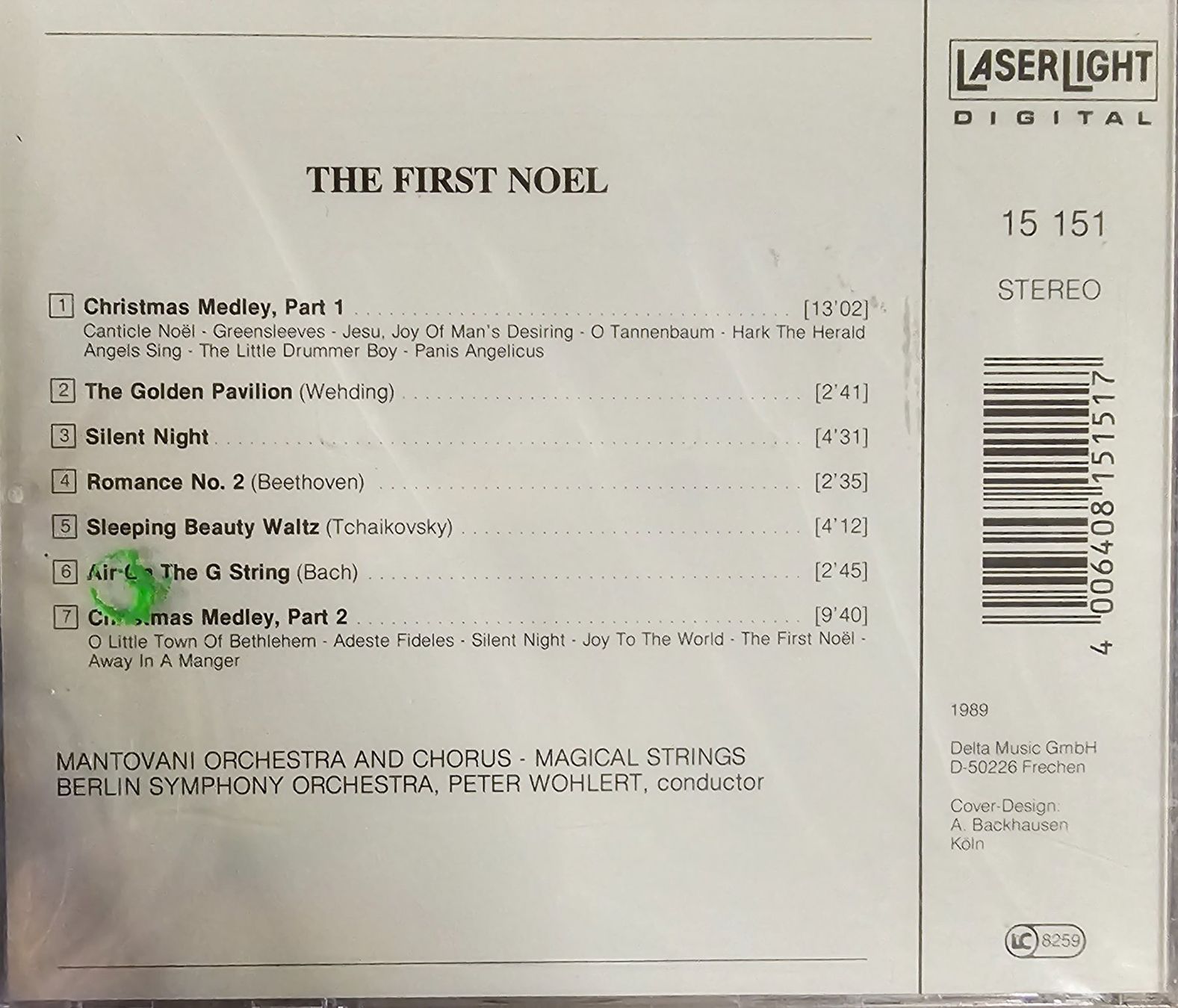 CD: Mantovani Orchestra and Chorus - The First Noel – Nuovo e nell'imballaggio originale da Wahlen b. Laufen venduto da Cg10 1