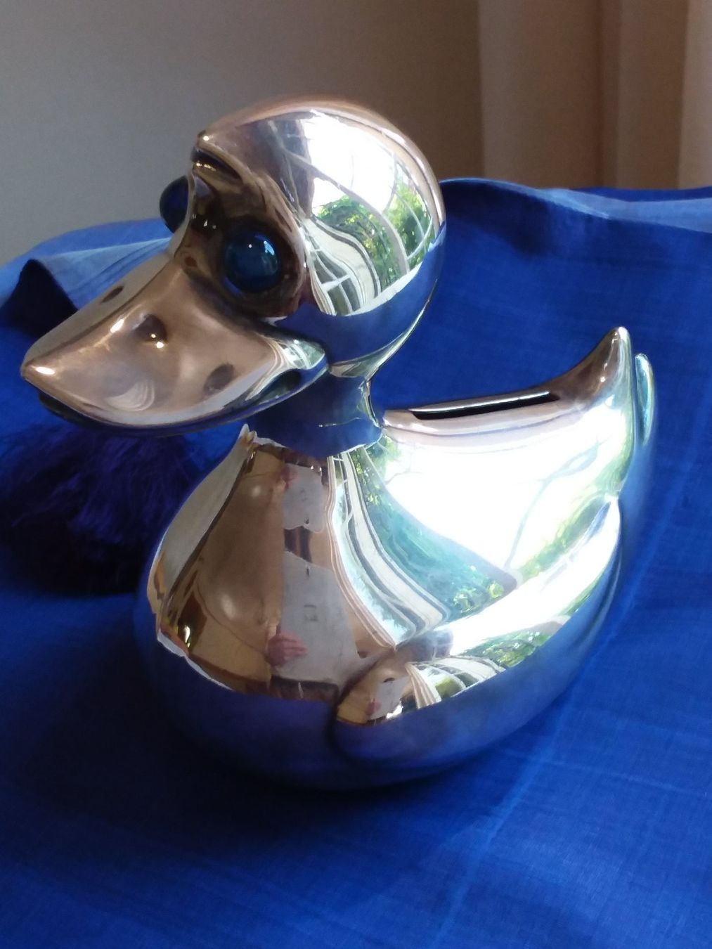 Spardosen: Versilberte Ente Spardose, JHS Denmark, cooles Design – Gebraucht aus Zürich von helsan 8