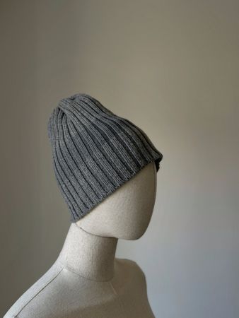Muji - Cappello in lana a costine, XS-S