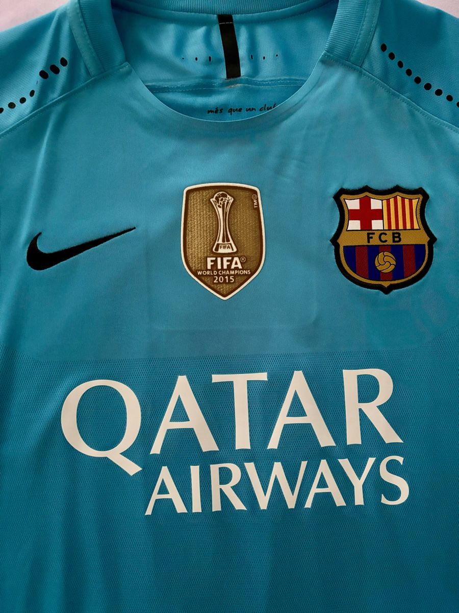 FC Barcelona Canottiere & Pantaloni: FC BARCELONA NIKE MESSI AUTHENTIC THIRD TRIKOT – Nuovo (secondo la descrizione) da Rain venduto da JerseyLegends 5