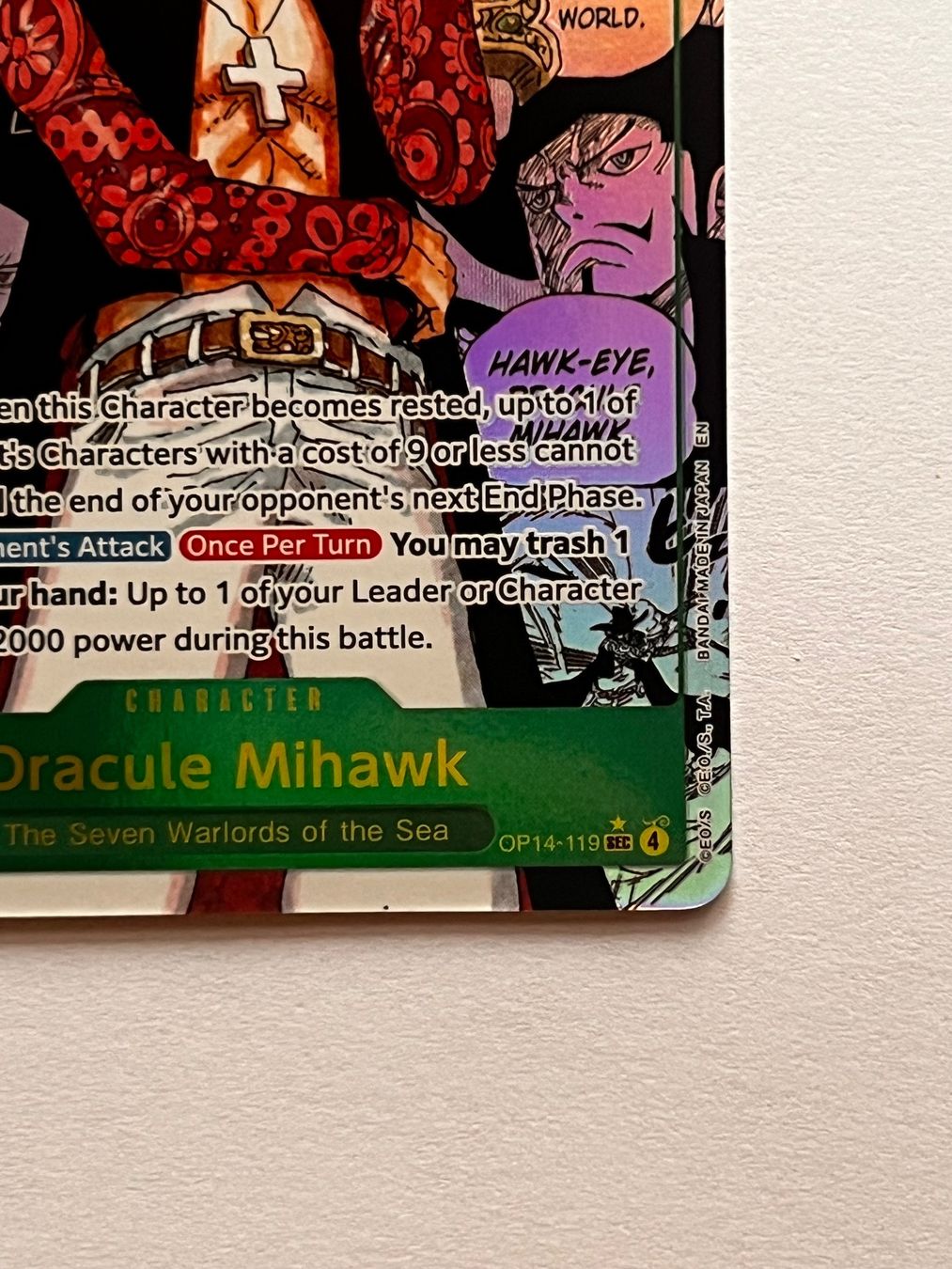 Bandai Carte collezionabili: Dracule Mihawk (Manga) - OP14-119 – Usato da Ilanz venduto da caui 5