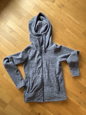 Roxy Damen Fleece grau/blau meliert mit Reissverschluss