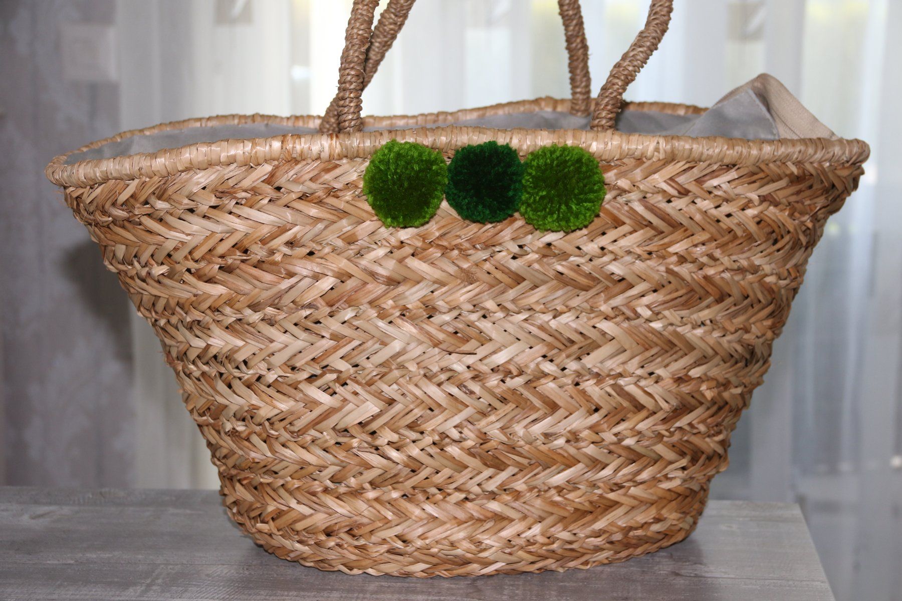 Borse da donna: Stylische grosse Korbtasche / Strandtasche / Strohtasche – Nuovo (secondo la descrizione) da Oberwil-Lieli venduto da Svetlana28 3