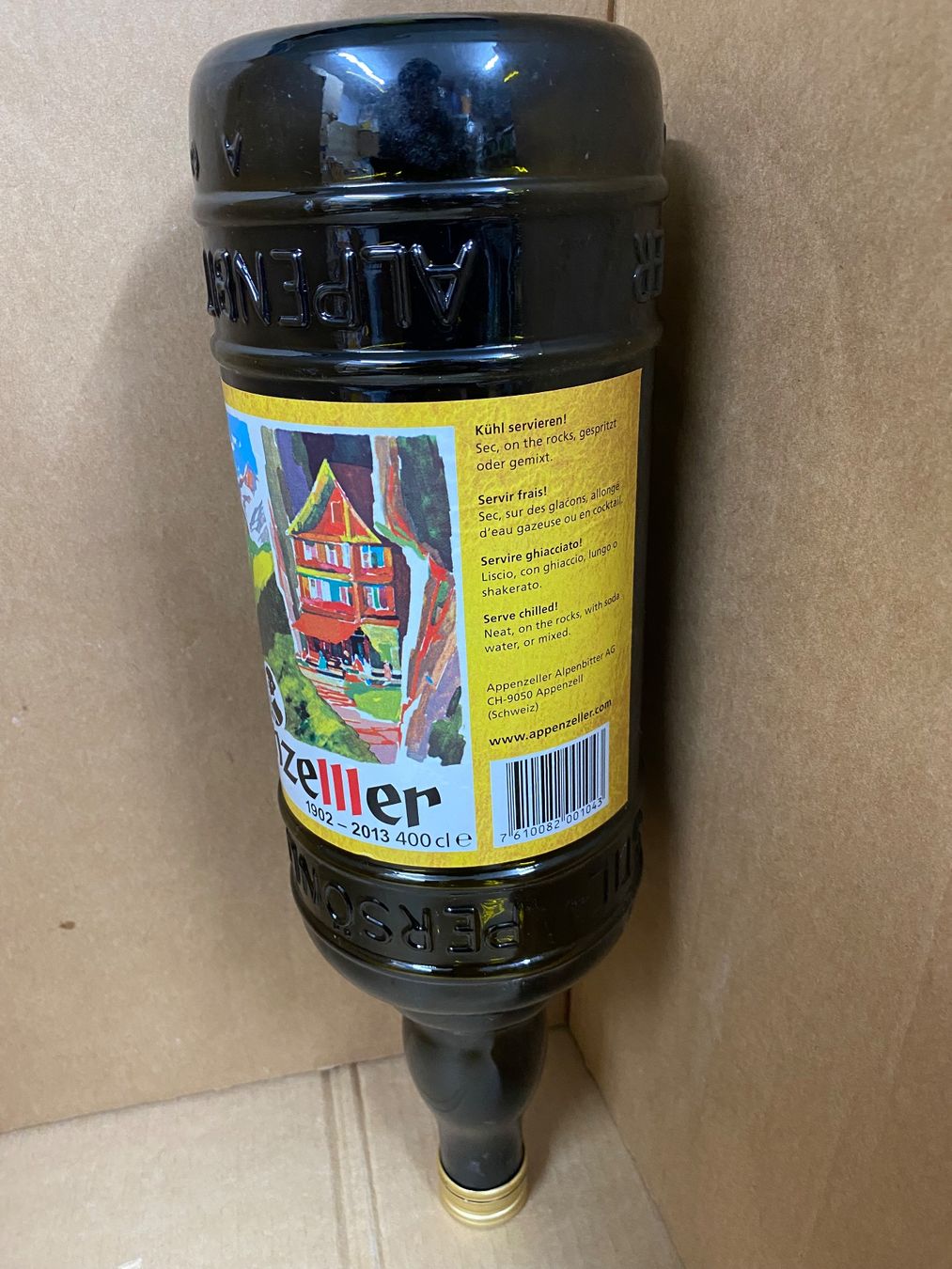 Sonstiges Geschirr & Gläser: Appenzeller Flasche leer gross 400cl – Gebraucht aus Eschlikon TG von ArtRec 3