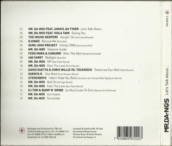 CD: Mr. Da-Nos CD Let's Talk About – Usato da St. Margarethen TG venduto da ursk10 1