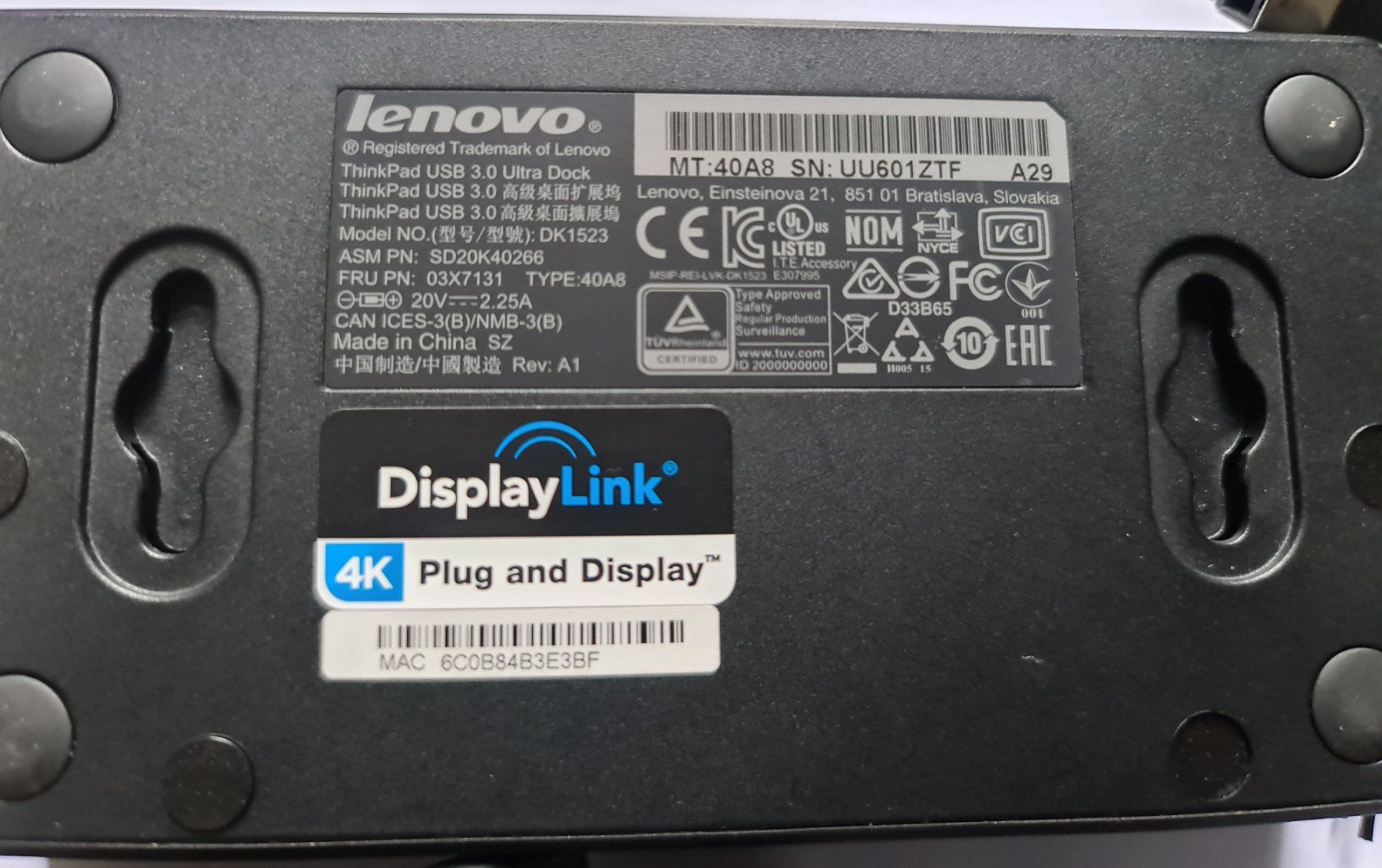 Lenovo Docking station: Lenovo Thinkpad USB 3.0 Ultra Dock – D'occasion à zürich par R-N-J 3