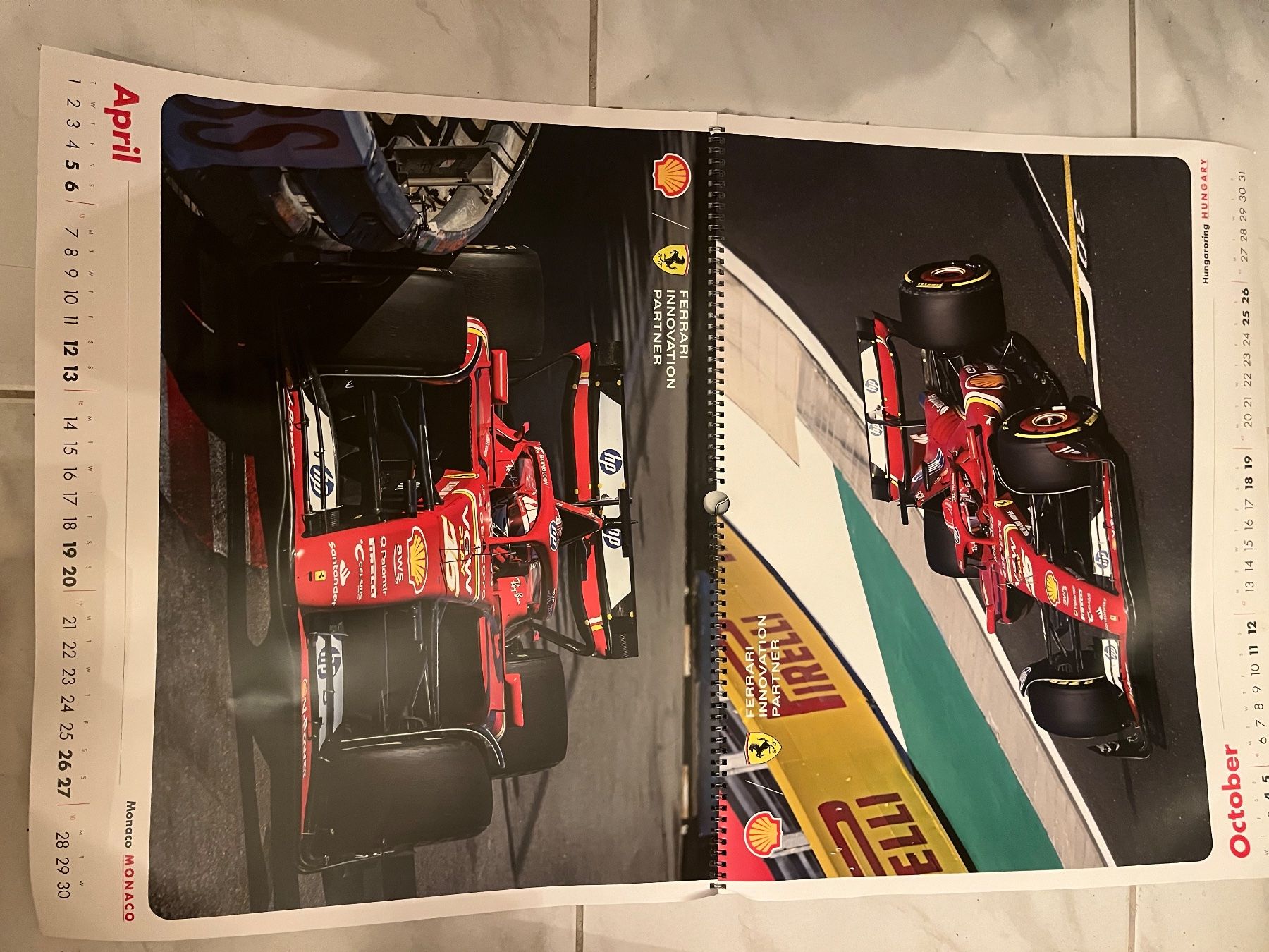Ferrari Calendari: Formel 1 Ferrari Kalender – Usato da Dällikon venduto da CH-Schrauber 1