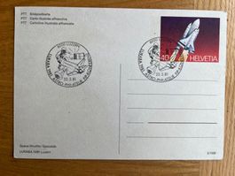 Carte postale Pré-imprimée Suisse Astro-Philatélie
