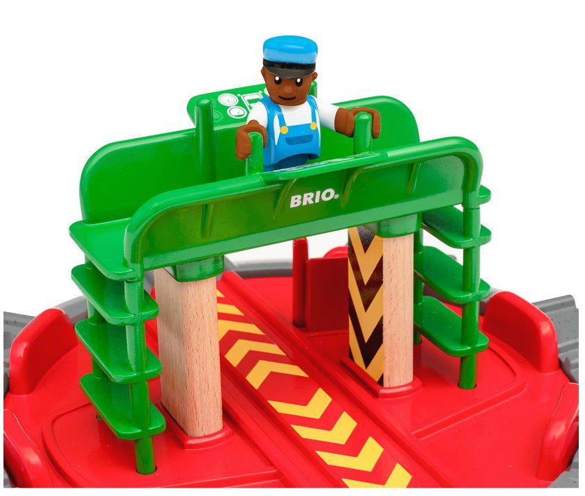 Brio Giocattoli: BRIO 33476 Lok-Drehscheibe mit Kontrollbrücke – Nuovo e nell'imballaggio originale da Oensingen venduto da Liquidations-Shop 3
