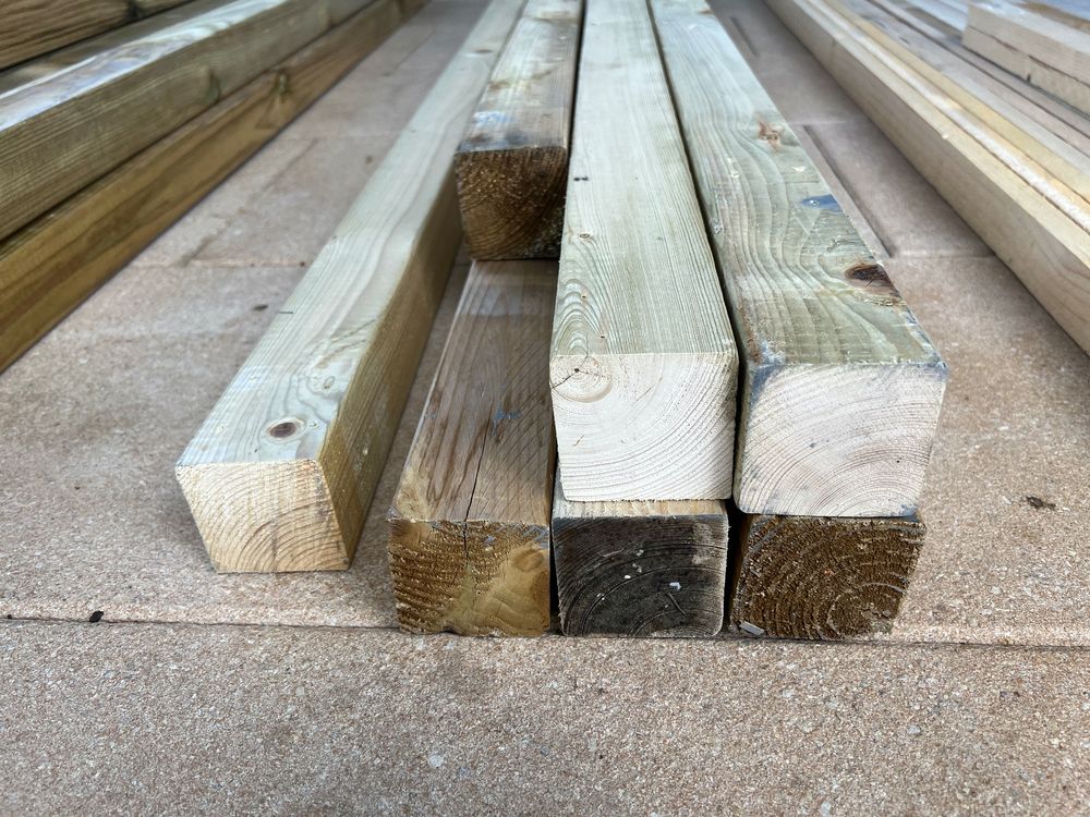 7 Stück Kesseldruckimprägnierte Pfosten 70 x 70 x 1980mm Kaufen auf