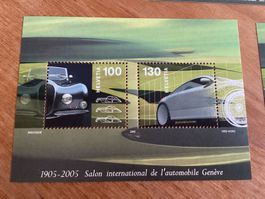 Autosalon Sonderblock Briefmarken Frankatur 2005