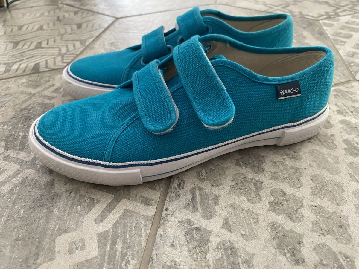 Jako-O Herrenschuhe: Jako-O Stoffschuh, Gr.34 türkis – Gebraucht aus Rüti ZH von zoli01 1