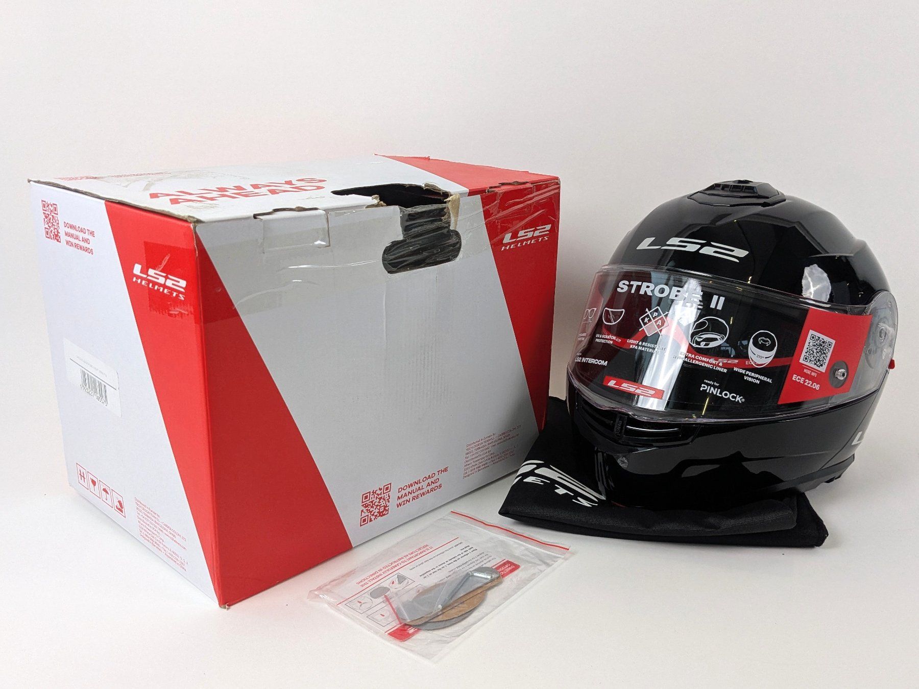 Caschi & visiere: LS2 Motorradhelm FF908 Strobe II Gr. M – Nuovo (secondo la descrizione) da Dintikon venduto da Restwert_Dintikon