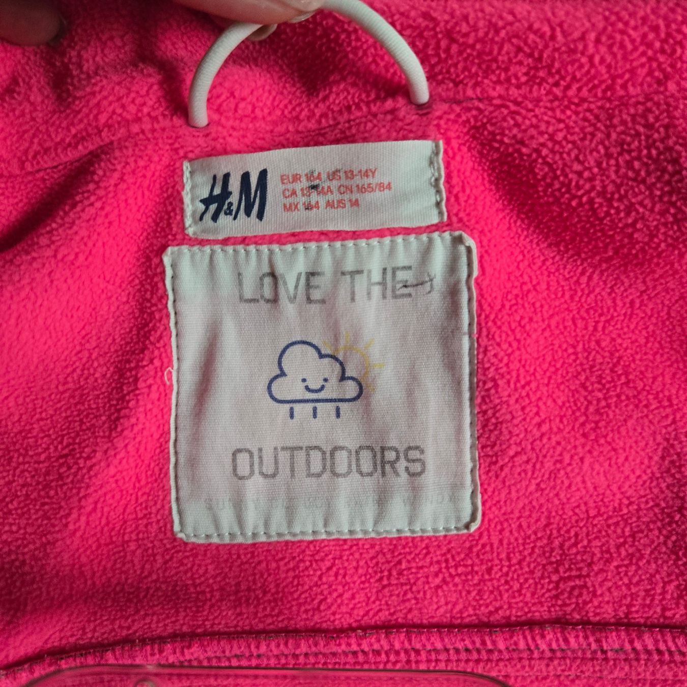 H&M Giacche & Cappotti: Softshelljacke H&M Grösse 164 Mädchen Rosa Graumeliert – Usato da Delémont venduto da mvl_l76c 3