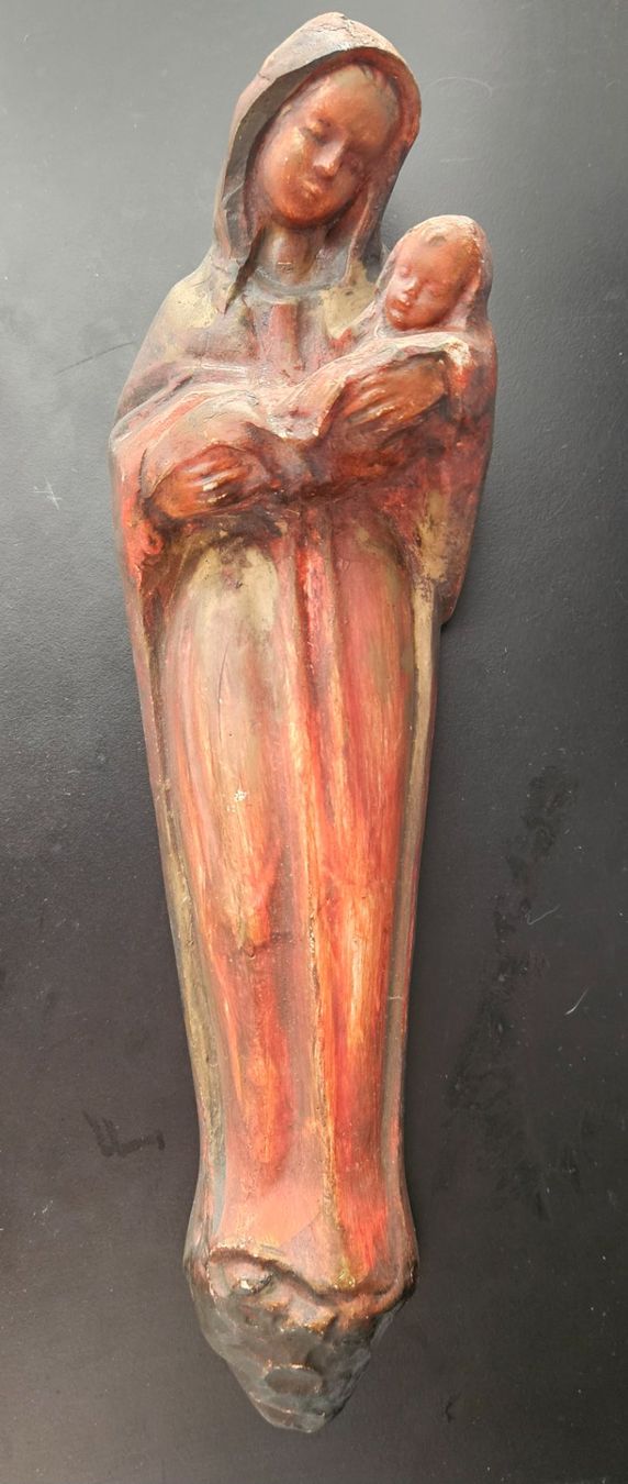 Skulpturen & Statuen: Figur Madonna mit Kind/Wandrelief – Gebraucht aus Luzern von FamilieCaGi 1