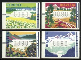 1996, Automatenmarken 90 Rp., Jahreszeiten **