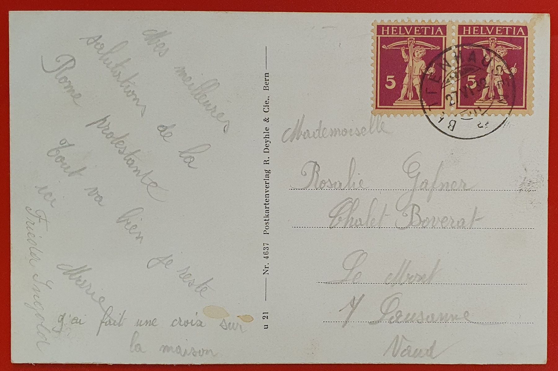 Ansichtskarten: Bettenhausen 1932 – Gebraucht aus Kreuzlingen von Rschweiz1 1