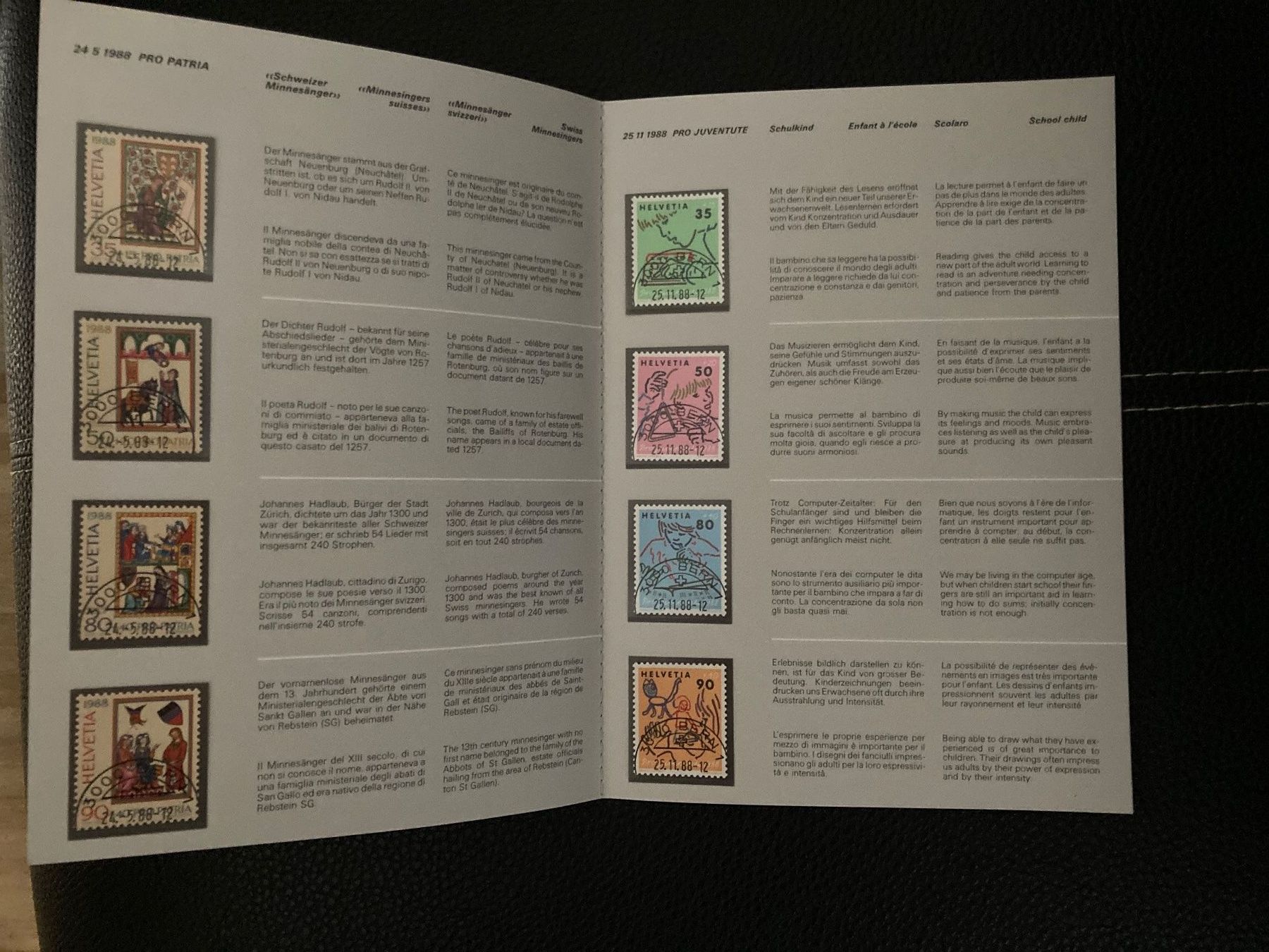 Tutti i francobolli: PTT Philatelie 1988, komplett! – Nuovo e nell'imballaggio originale da Winterthur venduto da Quilterin 2