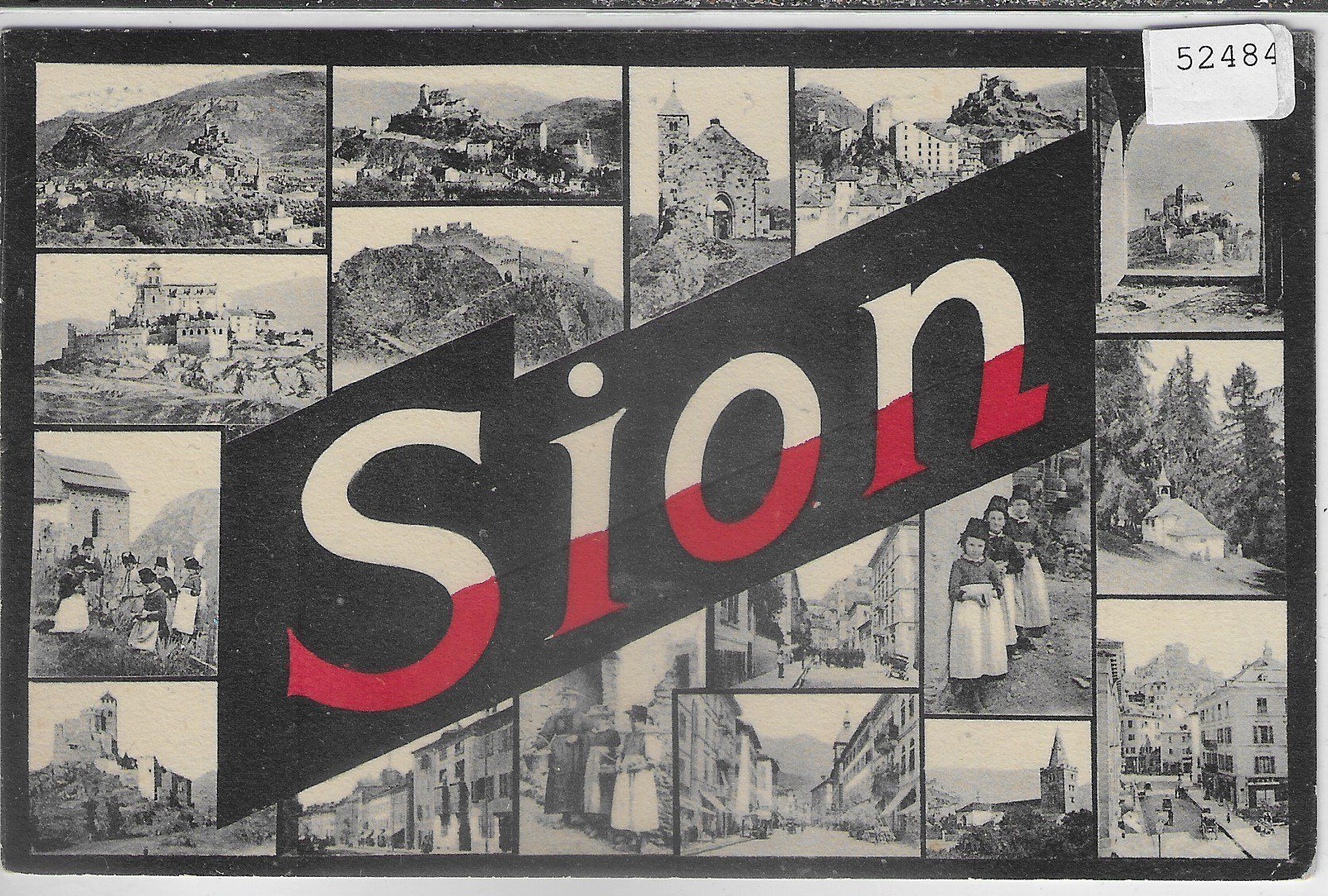 Cartes postales: Sion - Multiview 1917 – D'occasion à Ettingen par Kartenplanet