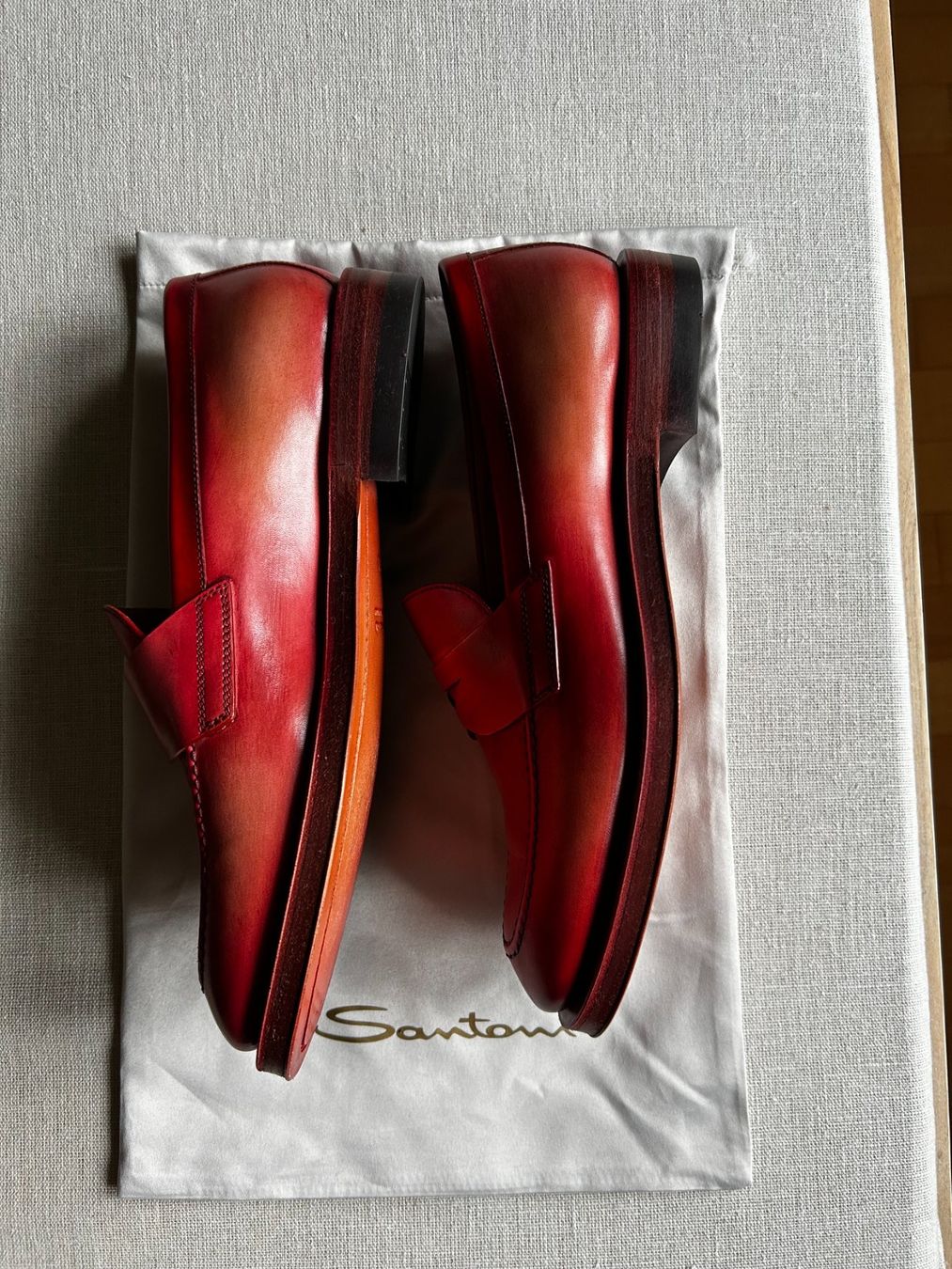 Santoni Damenschuhe: SANTONI Loafer rot – Neu (gemäss Beschreibung) aus Zürich von Viel_Freude_8 6