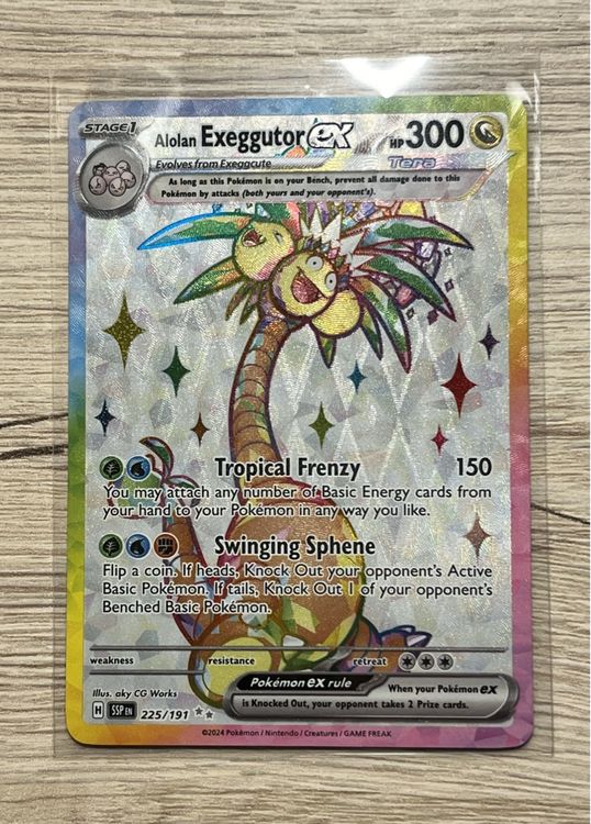 SAR Alolan Exeggutor ex 225/191 Surging Sparks (Neu und ...