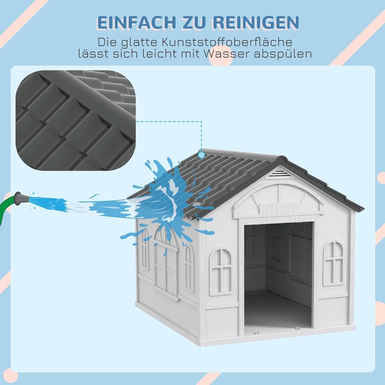 Cucce & Letti: PawHut Hundehütte mit Satteldach – Nuovo e nell'imballaggio originale da Bottighofen venduto da zaap 4