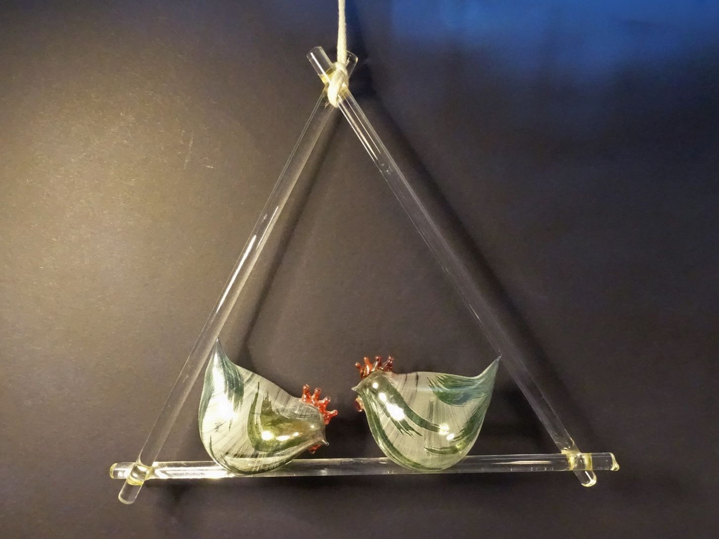 Tutte le decorazioni: Mobile mit Hühner aus Glas – Usato da Russikon venduto da Eulenfeder