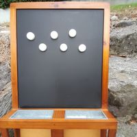 Magnettafel/Kreidetafel aus Holz, Vintage Rarität
