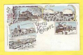 Guggenheim-Litho/5Winterbild:Gruss aus KNUTWYL;Dorf,Lüthyhus