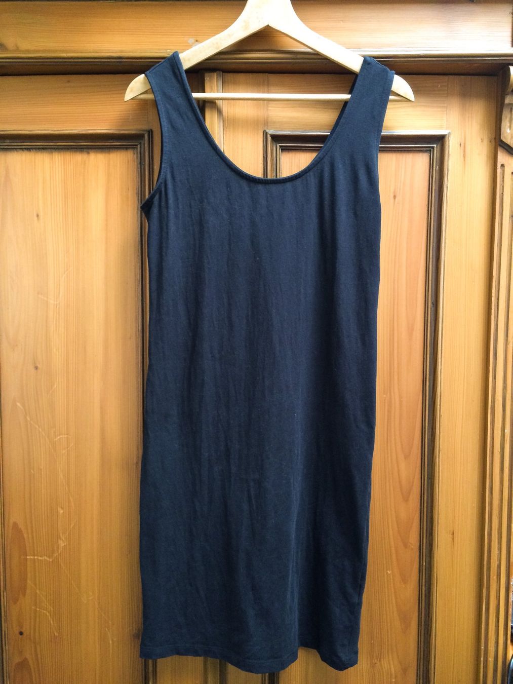 Vestiti: Schwarzes Kleid Mini / Grösse L, Baumwolle – Usato da Zofingen venduto da angito