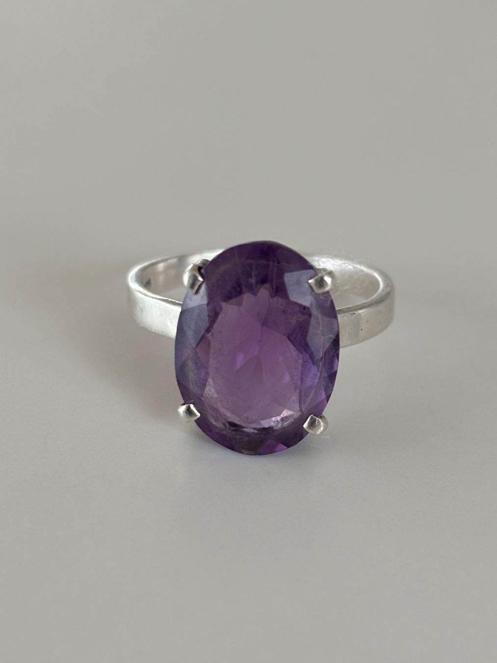 Ringe: Ring Silber 925 mit natürlichen Amethyst – Gebraucht aus Stein AR von EvaL056 2