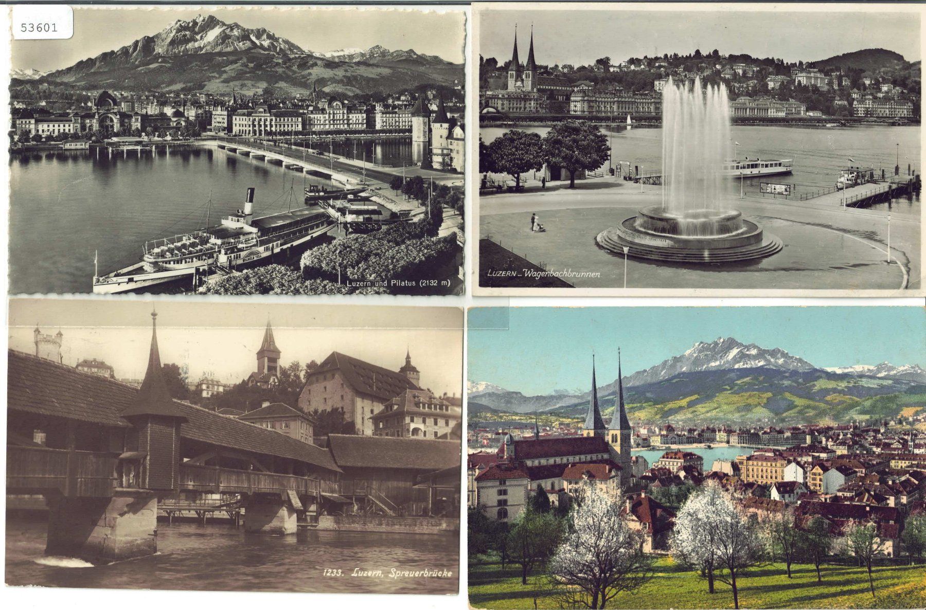 Cartoline postali: 4 AK - Luzern – Usato da Ettingen venduto da Kartenplanet
