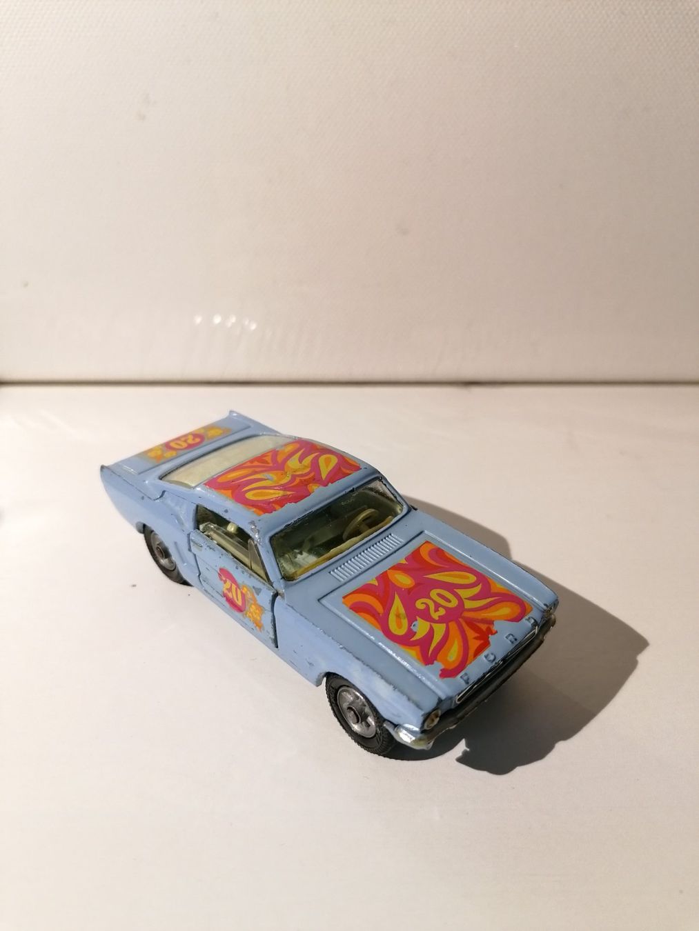 Corgi Toys Modellini d'auto: Corgi 348 MUSTANG FASTBACK 2-2 FLOWER POWER – Usato da Binningen venduto da samorga21 1