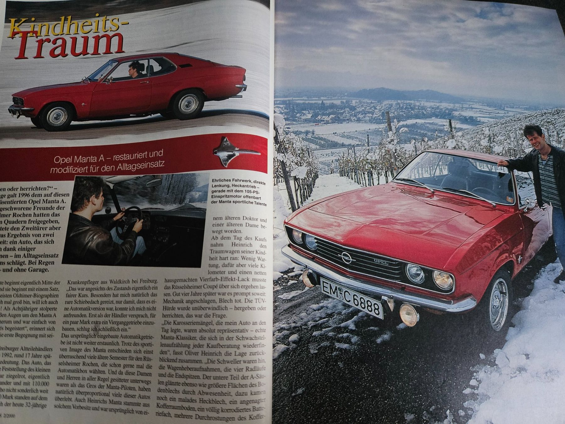 Sonstiges Fahrzeugzubehör: Oldtimer Praxis 2/00 Opel Manta BSA Rocket 3 Trident AWO xx – Gebraucht aus Flawil von sr1_f6st 2