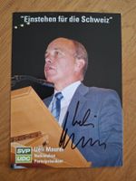 Ueli Maurer Autogrammkarte alt (Nationalrat), original & rar