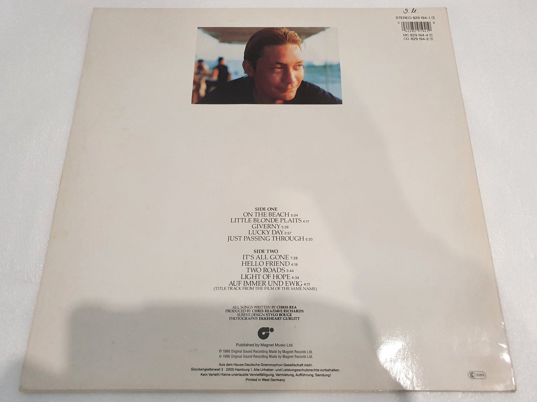 Dischi in vinile: Chris Rea – On The Beach – Usato da Uster venduto da Vinyl-Leidenschaft 1