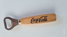 Coca-Cola Flaschenöffner Holzgriff 15 cm, Vintage-Look!