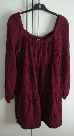 Tolles Kleid bordeauxrot, Grösse L/XL