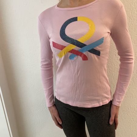 Maglia rosa morbido United Colors of Benetton M
