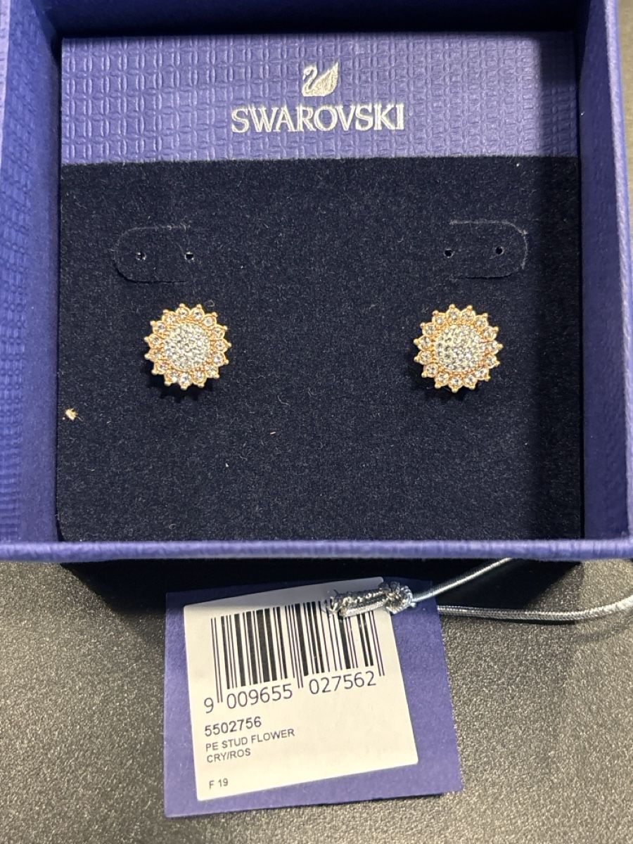 Swarovski Orecchini pendenti & Orecchini a lobo: Swarovski Sonnenblumen Ohrstecker Neuwertig – Nuovo (secondo la descrizione) da Bonaduz venduto da Jomby 1