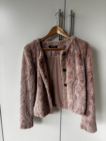 Taifun Kunstfell Jacke, Gr. 34, Rosa - Perfekt für den Winte