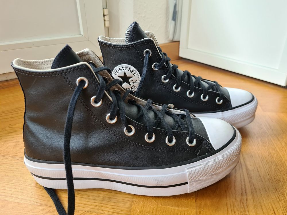 Converse Chucks Platform aus Leder Gr. 37.5 Acheter sur Ricardo