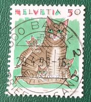 Nr.790 mit VollStempel Katzen 1990 Basel  
