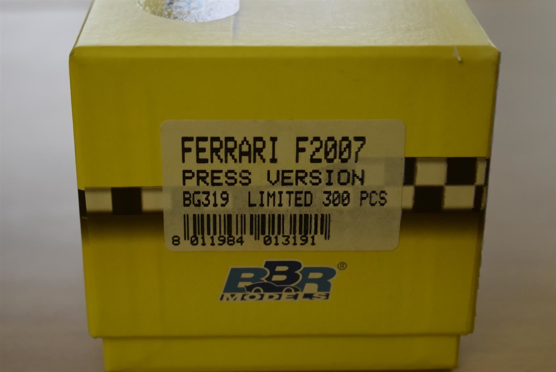 Modellini d'auto: 1/43 Ferrari F2007 Press Version – Nuovo e nell'imballaggio originale da Stein AR venduto da Krabbe2 4