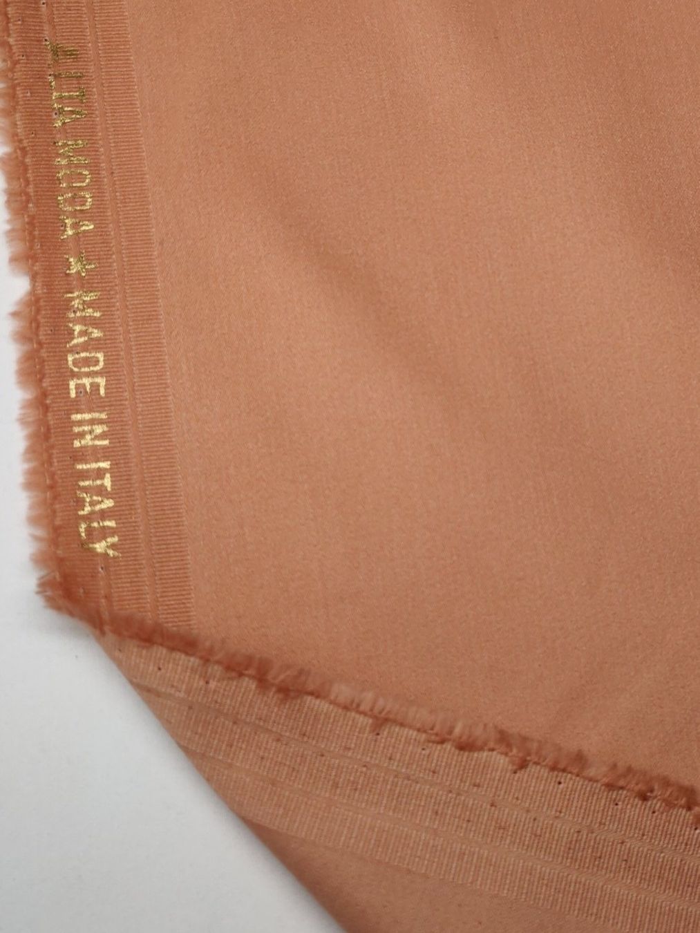 Tessuti: Sommer Anzugstoff Baumwolle Elastan 2.15x1.30m peach fuzz – Nuovo (secondo la descrizione) da Lufingen venduto da Voyager7