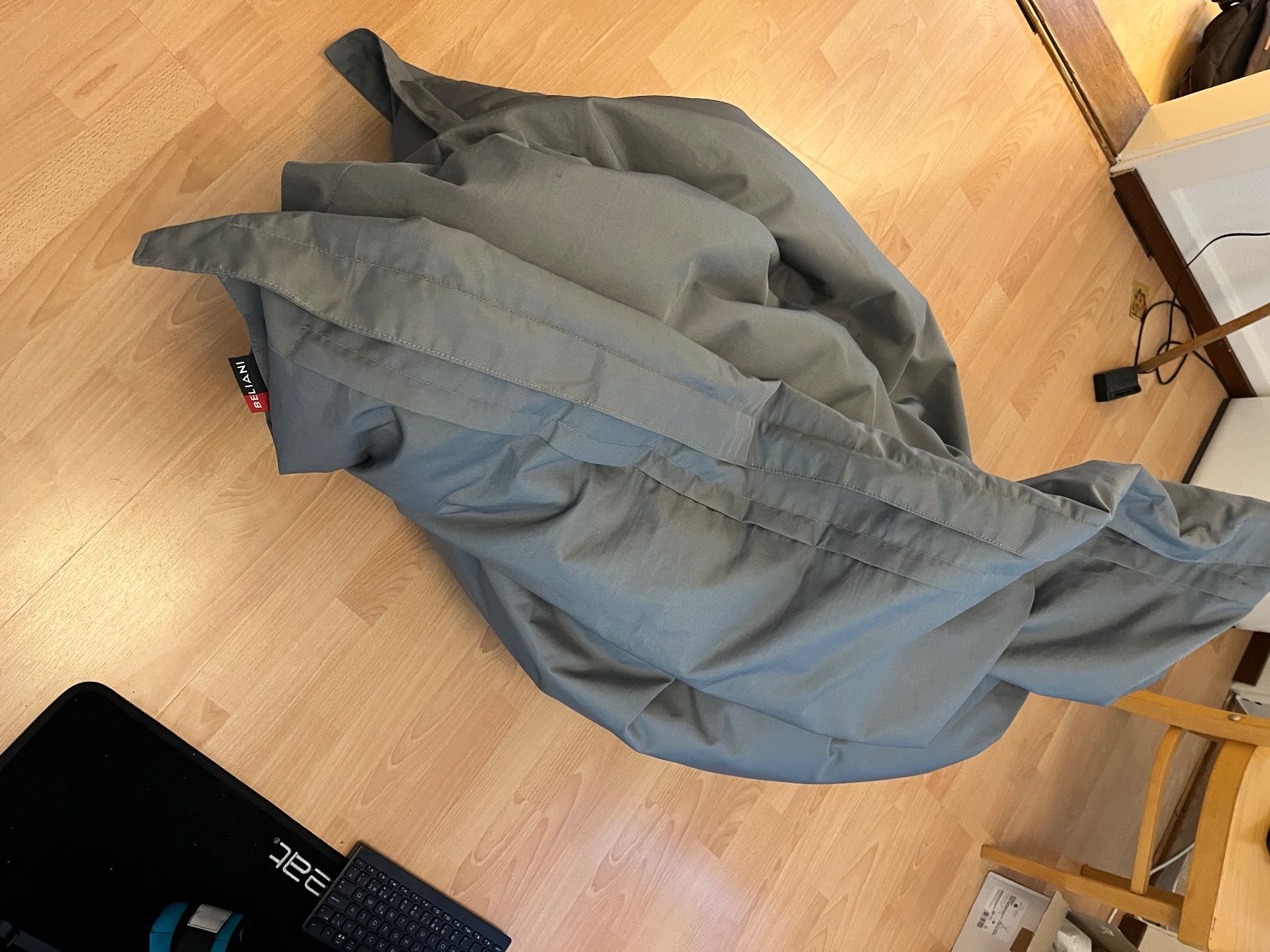 Beliani Sessel: Sitzsack - Beliani Fuzzy - Grau – Gebraucht aus Zürich von puterich 3