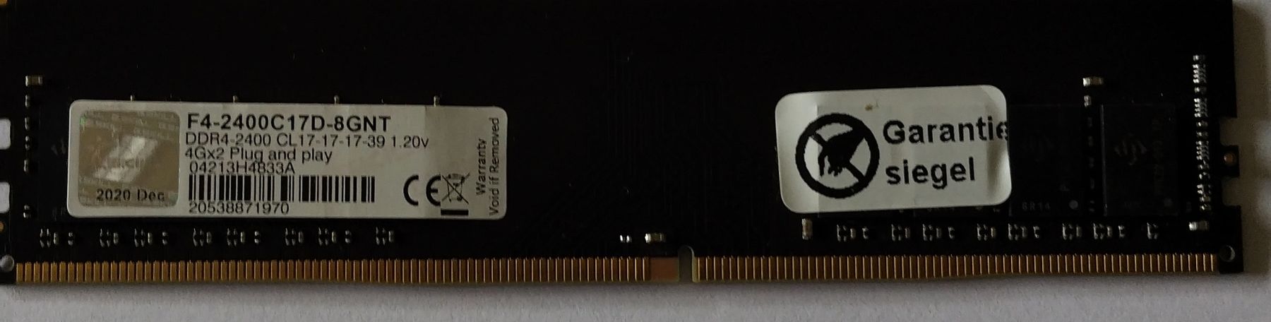 G.Skill Memoria / RAM: G Skill DDR4-2400 2x8GB – Usato da Zürich venduto da inho