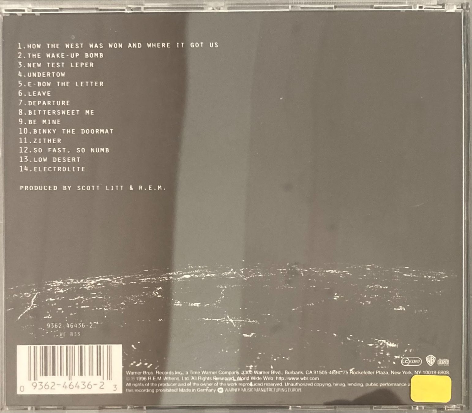 CDs: R.E.M. - NEW ADVENTURES IN HI FI – D'occasion à Poliez-Pittet par Newtown-Records 1