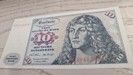 10 Deutsche Mark Banknote 1970 