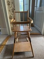 Chaise haute enfant en bois vintage Wisa-Gloria 